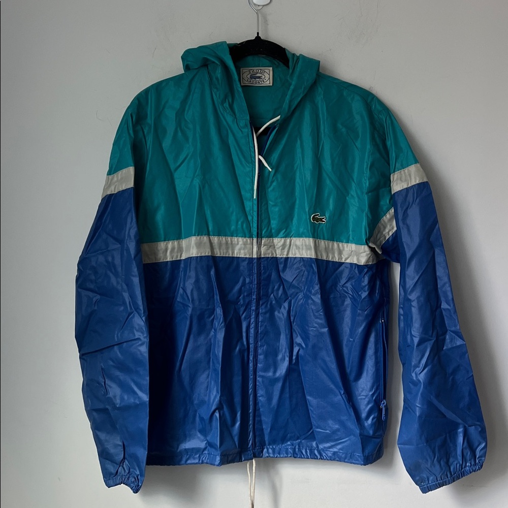 Vintage Lacoste Colorblock Windbreaker Size Small | 90s Retro Streetwear Jacket